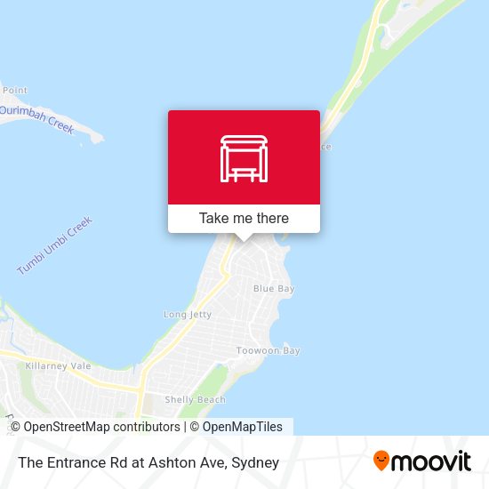 The Entrance Rd at Ashton Ave map