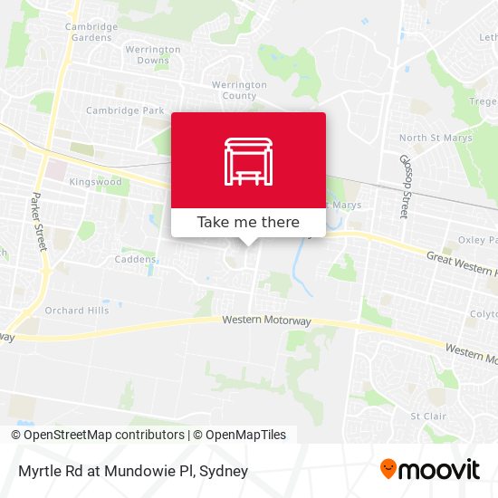 Myrtle Rd at Mundowie Pl map