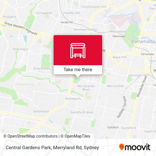 Central Gardens Park, Merryland Rd map