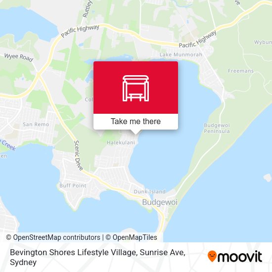 Bevington Shores Lifestyle Village, Sunrise Ave map