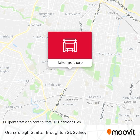 Orchardleigh St after Broughton St map