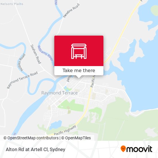 Alton Rd at Artell Cl map