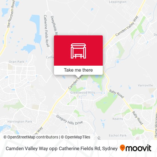Camden Valley Way opp Catherine Fields Rd map