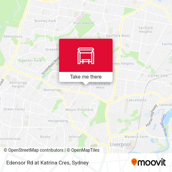 Edensor Rd at Katrina Cres map