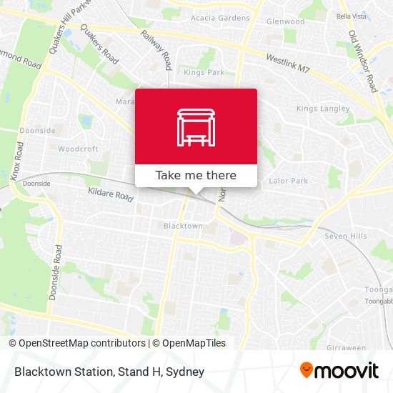 Blacktown Station, Stand H map