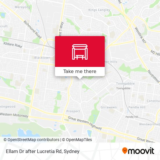 Ellam Dr after Lucretia Rd map