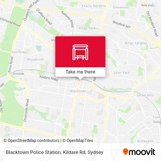 Blacktown Police Station, Kildare Rd map