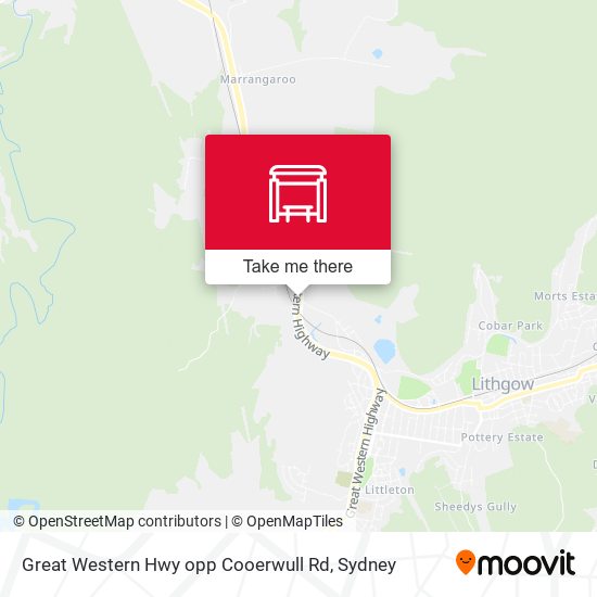 Great Western Hwy opp Cooerwull Rd map