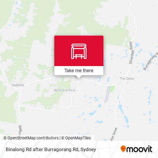 Binalong Rd after Burragorang Rd map
