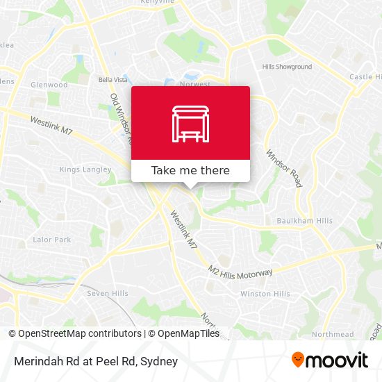 Merindah Rd at Peel Rd map