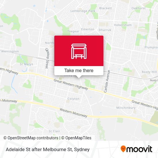 Adelaide St after Melbourne St map