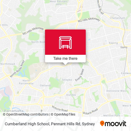 Cumberland High School, Pennant Hills Rd map