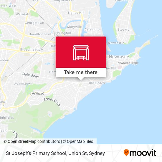 St Joseph's Primary School, Union St map