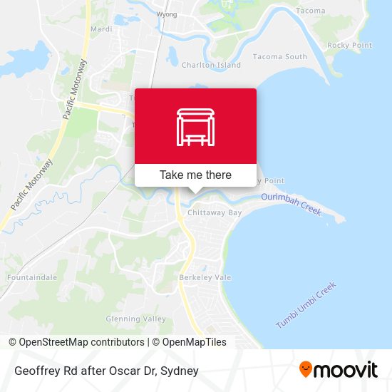 Geoffrey Rd after Oscar Dr map