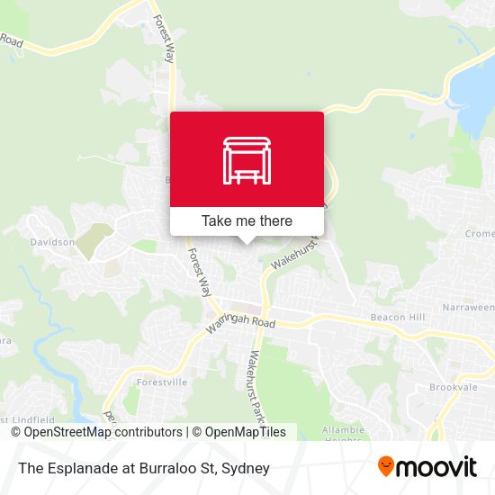 The Esplanade at Burraloo St map