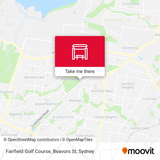Fairfield Golf Course, Beavors St map