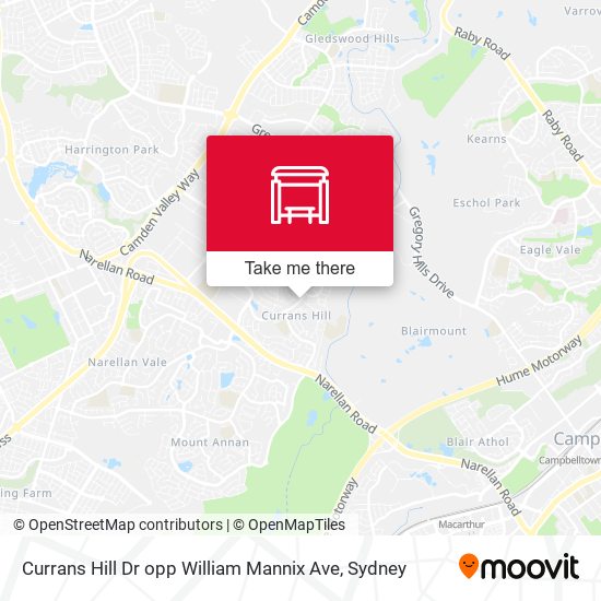 Currans Hill Dr opp William Mannix Ave map