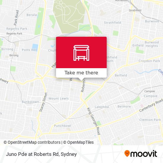 Juno Pde at Roberts Rd map