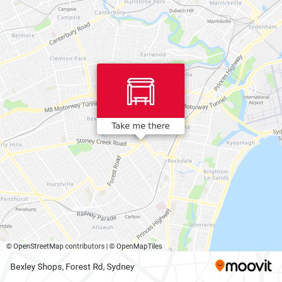 Bexley Shops, Forest Rd map