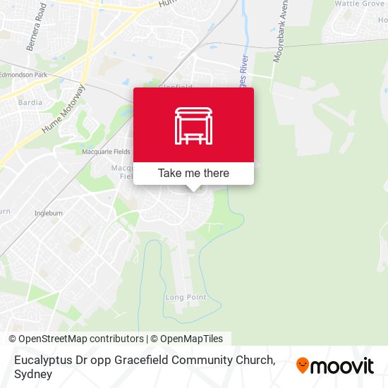Eucalyptus Dr opp Gracefield Community Church map