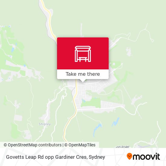 Govetts Leap Rd opp Gardiner Cres map