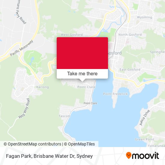 Fagan Park, Brisbane Water Dr map