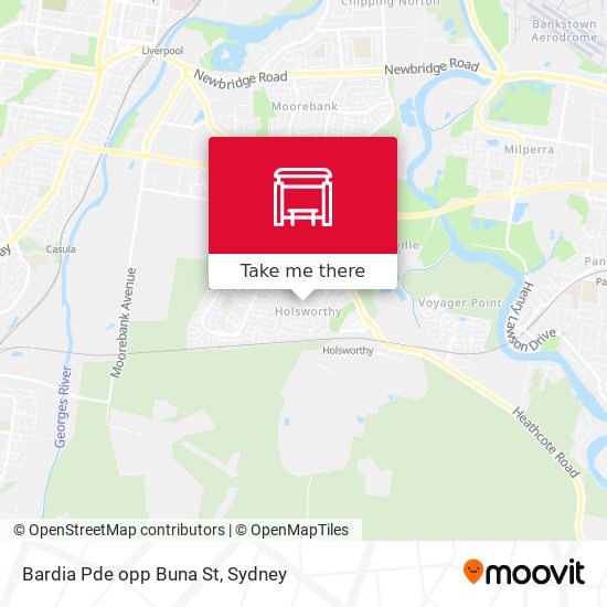 Bardia Pde opp Buna St map