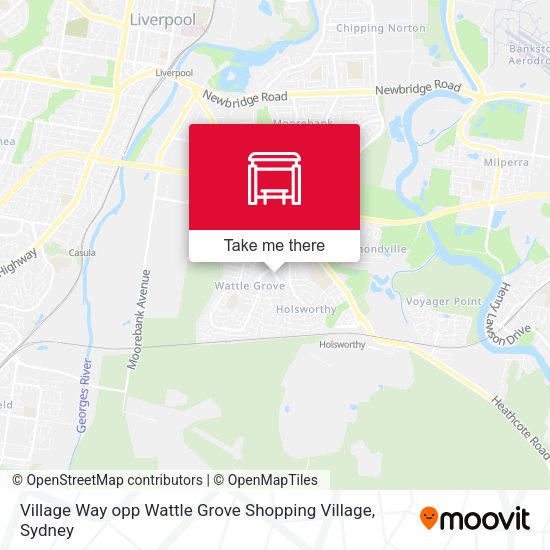 Village Way opp Wattle Grove Shopping Village map