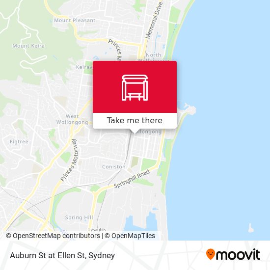 Auburn St at Ellen St map