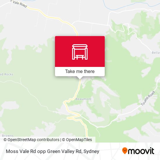 Moss Vale Rd opp Green Valley Rd map
