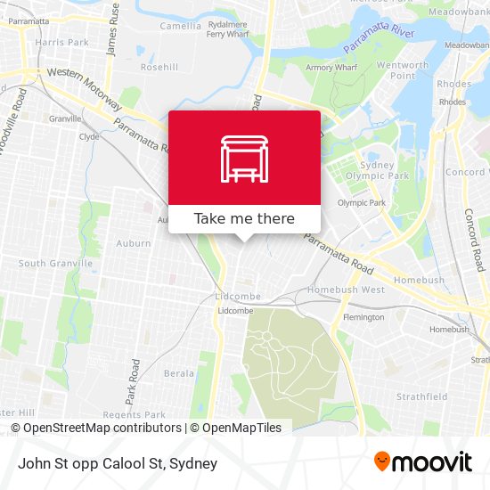 John St opp Calool St map