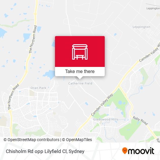 Chisholm Rd opp Lilyfield Cl map