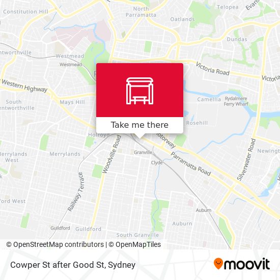 Cowper St after Good St map