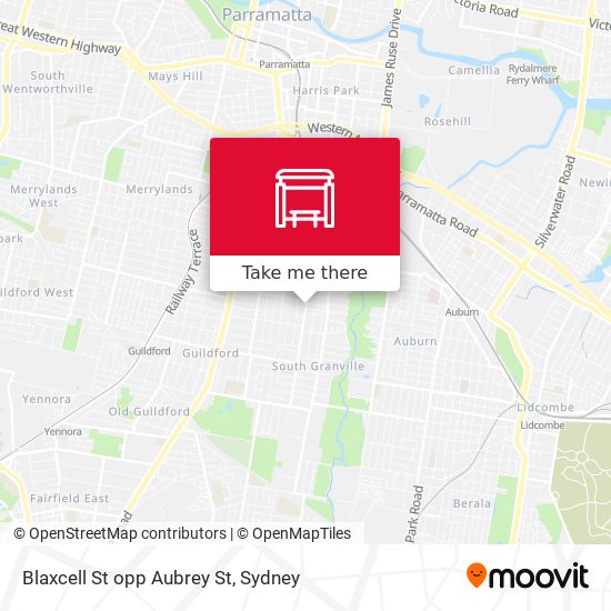 Blaxcell St opp Aubrey St map