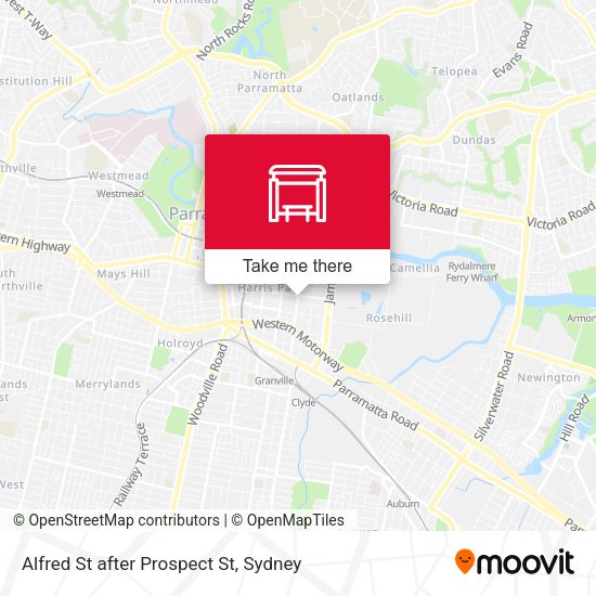 Alfred St after Prospect St map