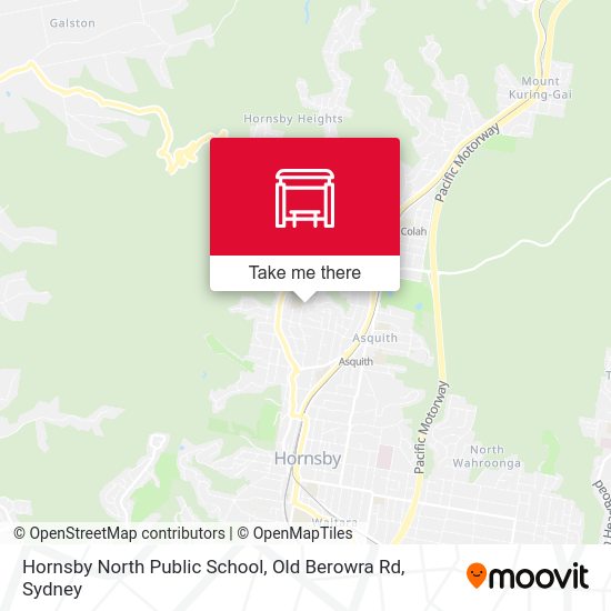 Hornsby North Public School, Old Berowra Rd map
