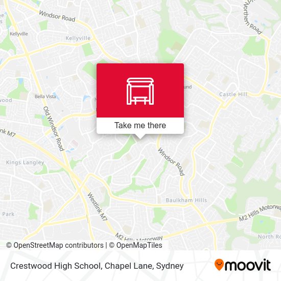 Crestwood High School, Chapel Lane map