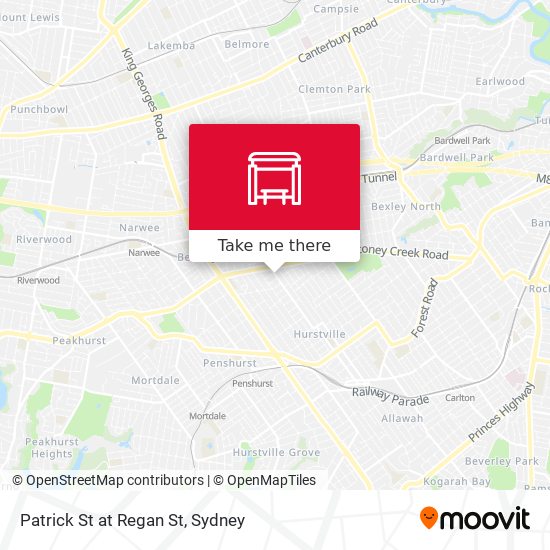 Patrick St at Regan St map