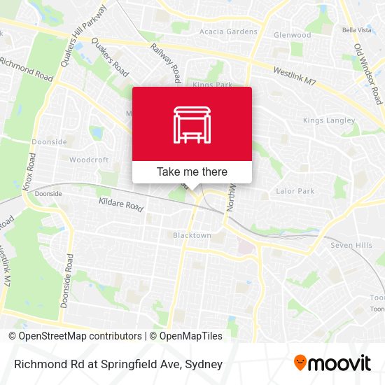 Richmond Rd at Springfield Ave map
