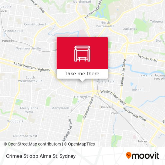 Crimea St opp Alma St map