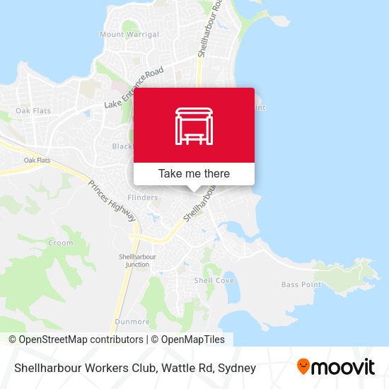 Shellharbour Workers Club, Wattle Rd map