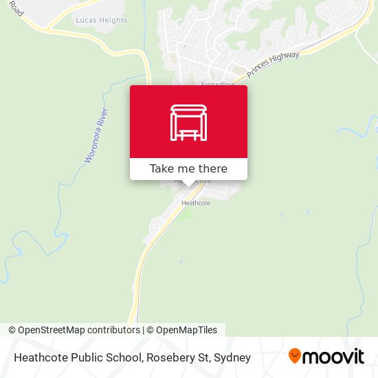 Heathcote Public School, Rosebery St map