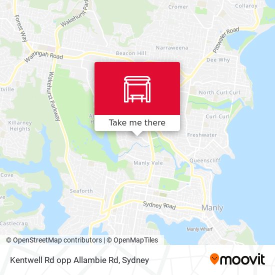 Kentwell Rd opp Allambie Rd map
