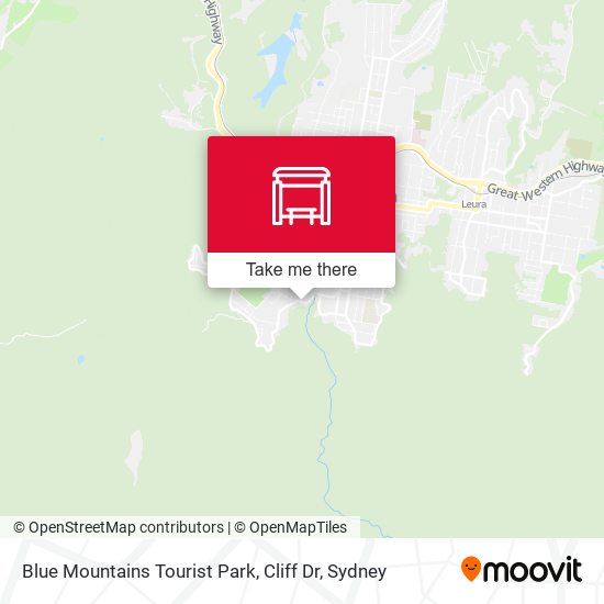 Blue Mountains Tourist Map How To Get To Blue Mountains Tourist Park, Katoomba Falls Rd By Train Or  Bus?