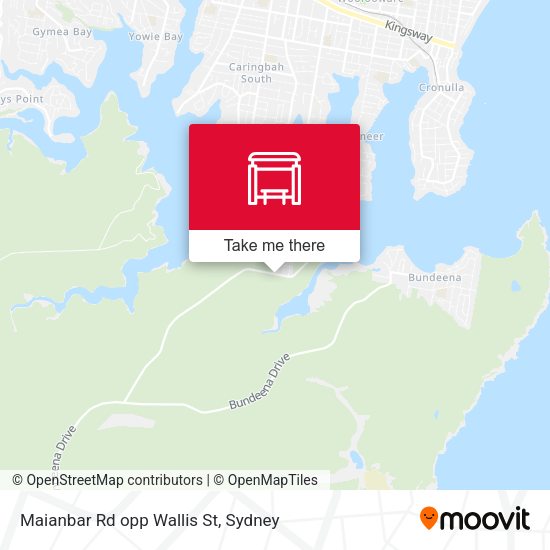 Maianbar Rd opp Wallis St map