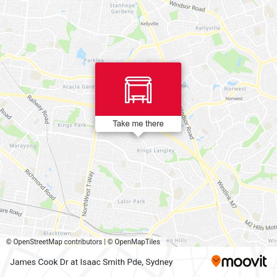 James Cook Dr at Isaac Smith Pde map