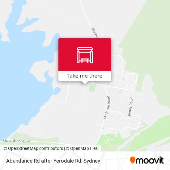 Abundance Rd after Ferodale Rd map