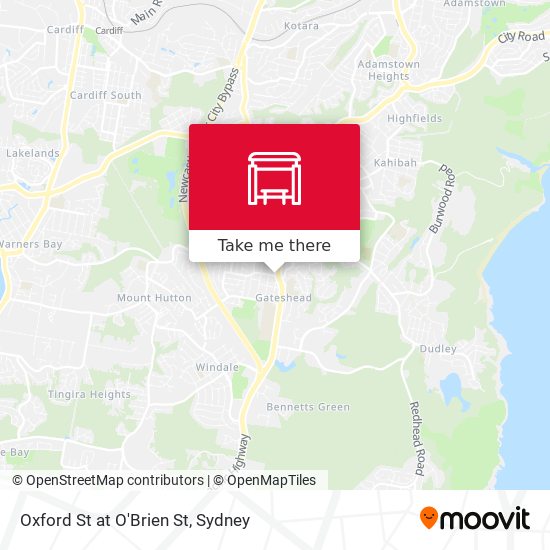 Oxford St at O'Brien St map