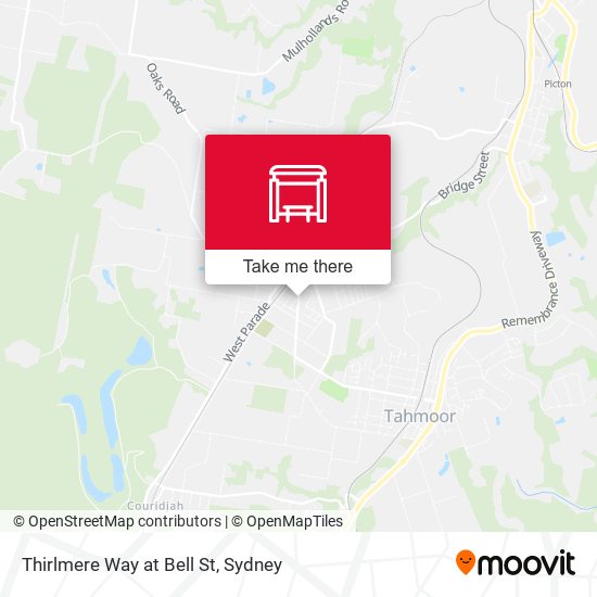 Thirlmere Way at Bell St map