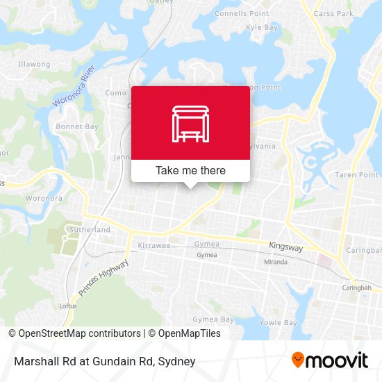 Marshall Rd at Gundain Rd map